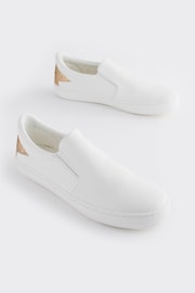 White Forever Comfort® Slip-On Star Trainers - Image 3 of 9