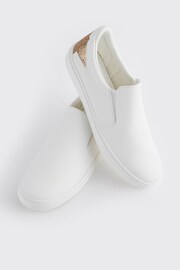 White Forever Comfort® Slip-On Star Trainers - Image 6 of 9