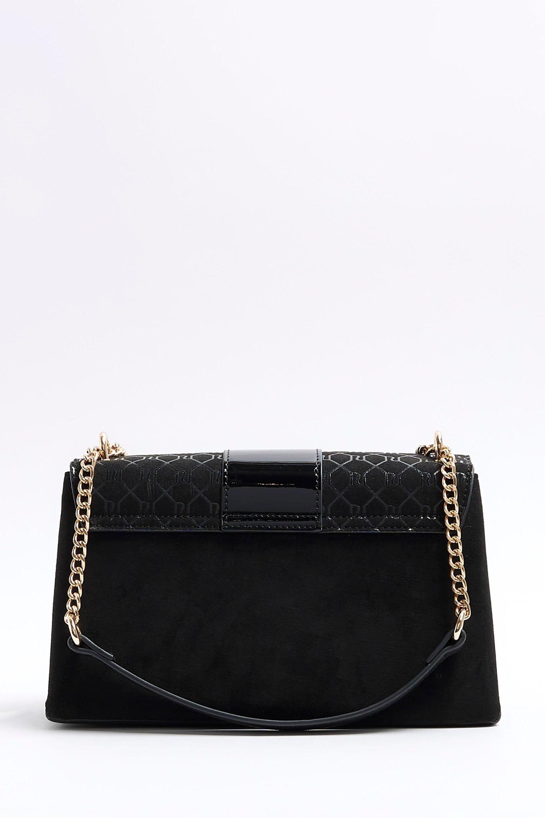 River island shoulder bag black new arrivals