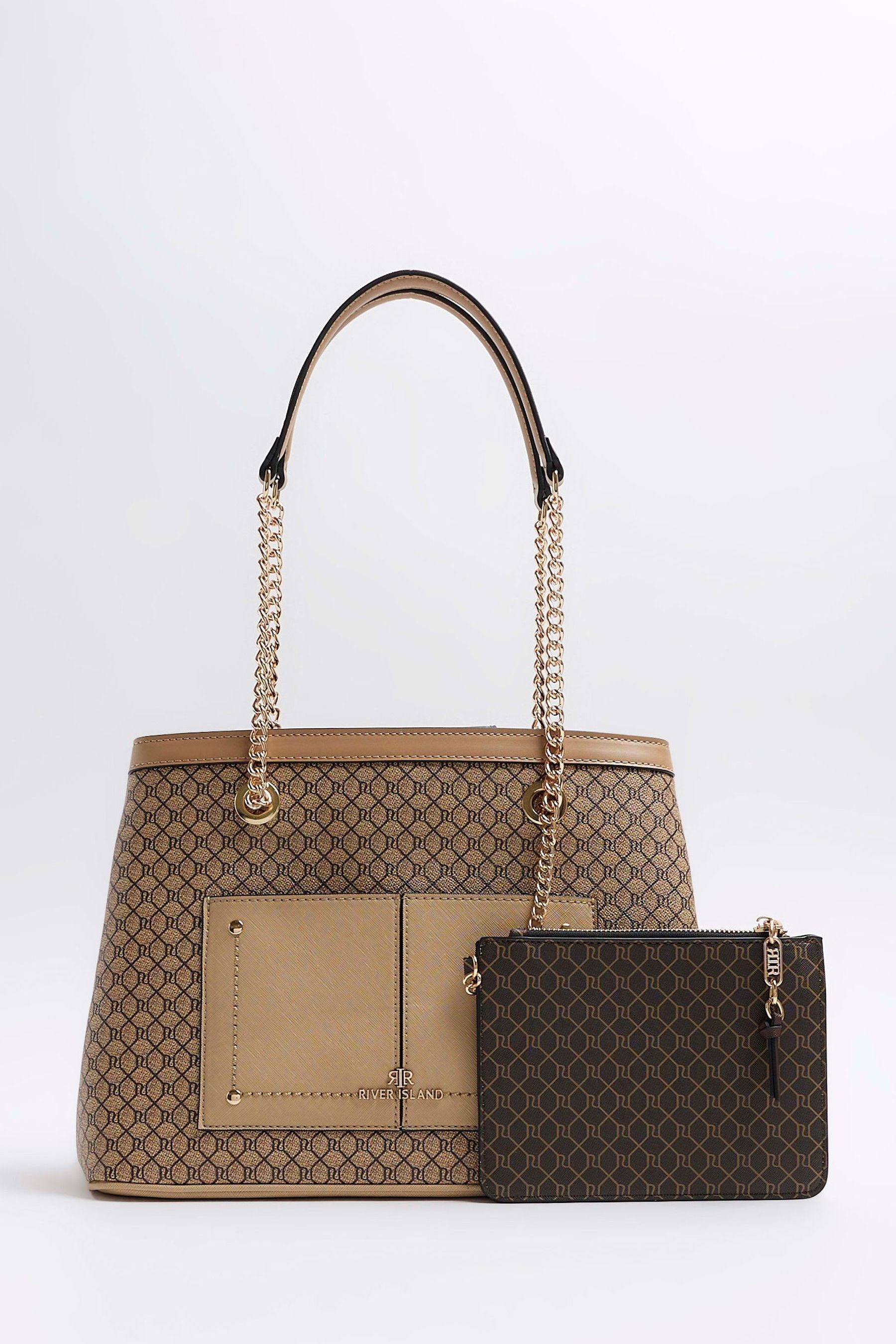 Monogrammed tote bags with pockets 2025