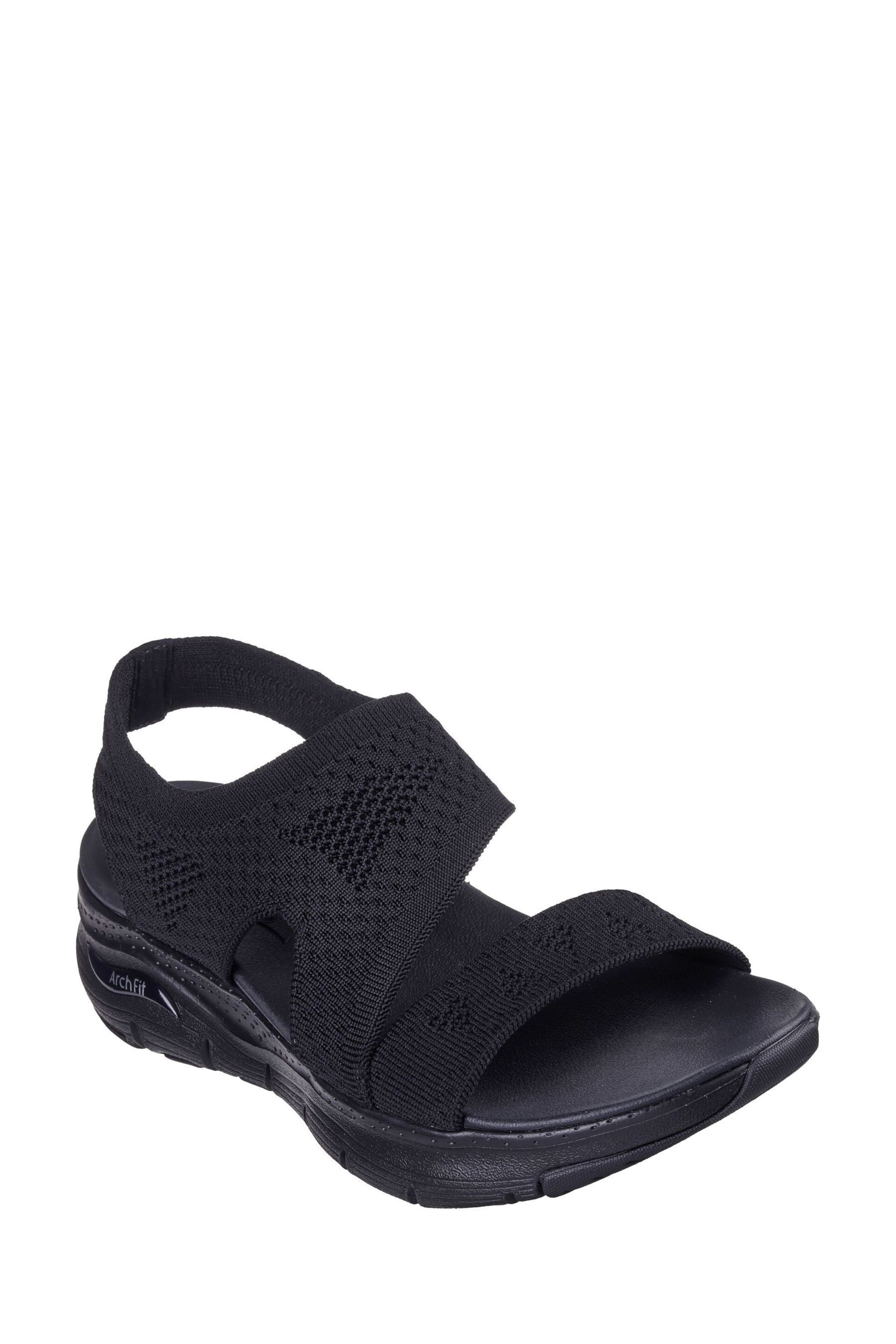 Skechers Black Sandals - Image 3 of 5