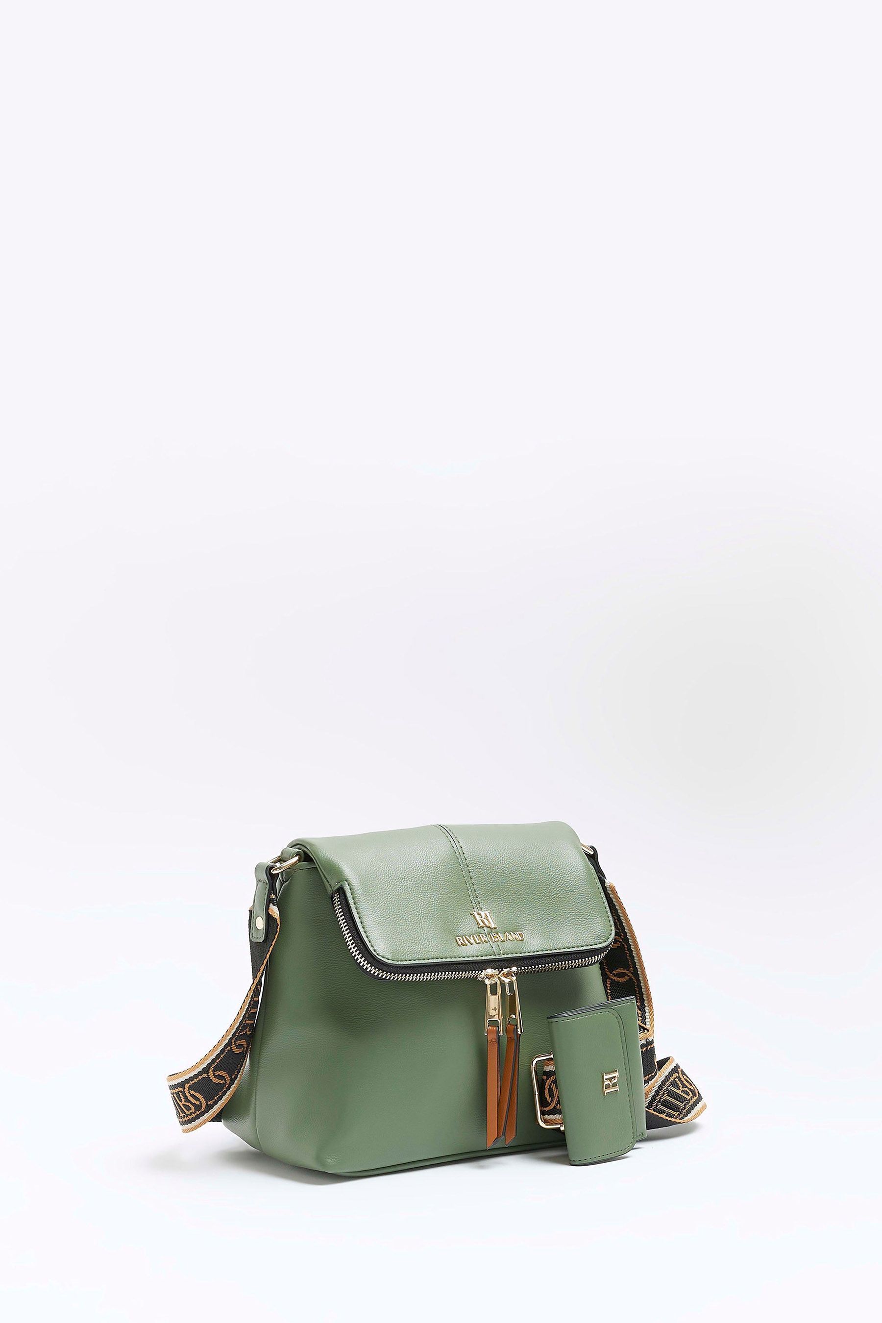 River island green bag 2025