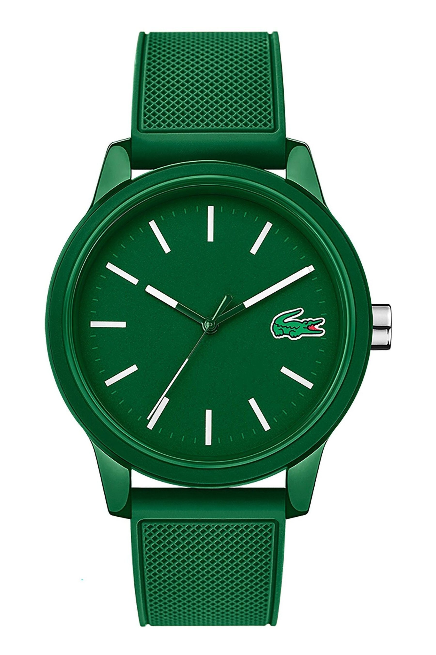 Lacoste green silicone 2025 watch