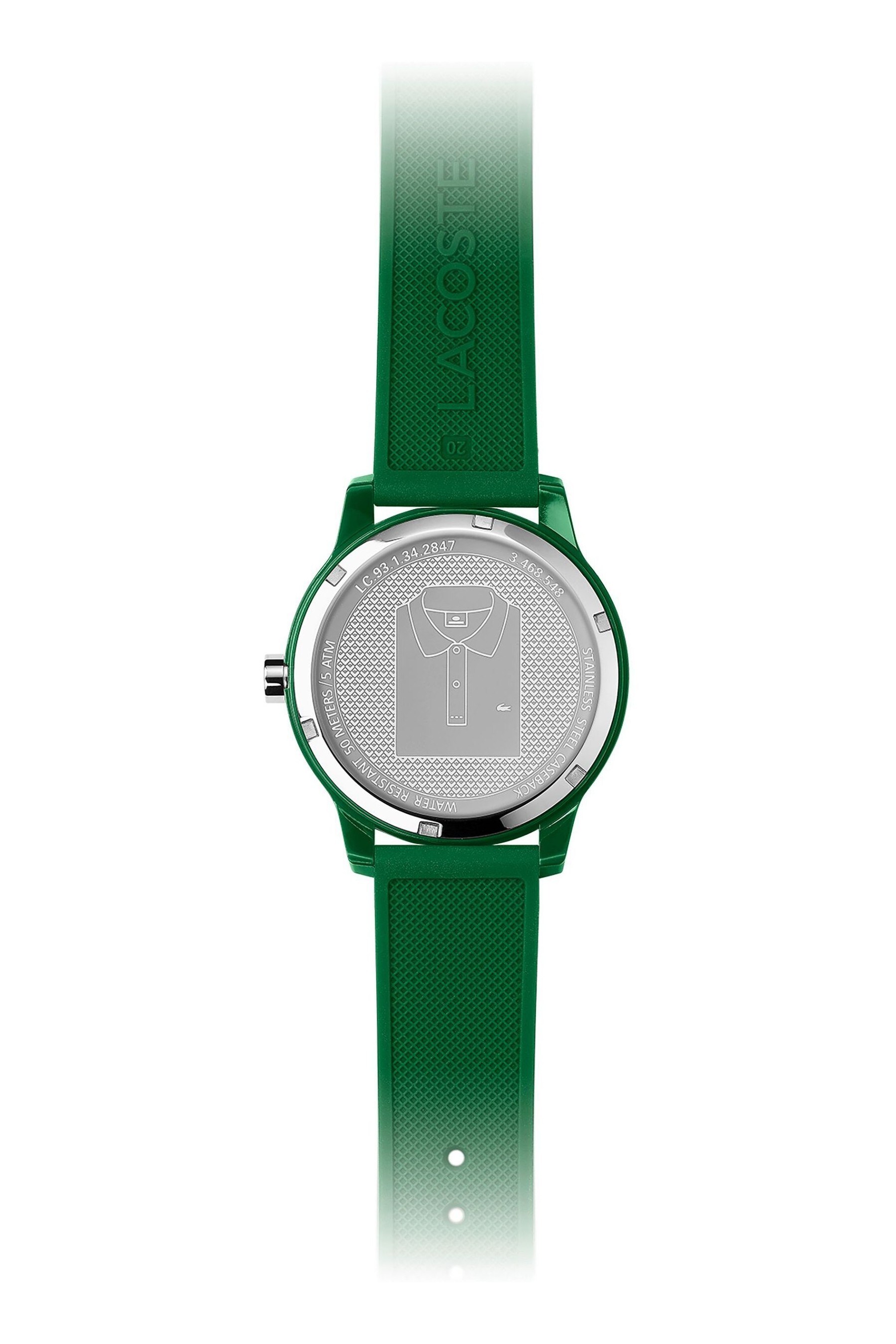 Buy Lacoste 12.12 Green Silicone Watch from the Next UK online shop