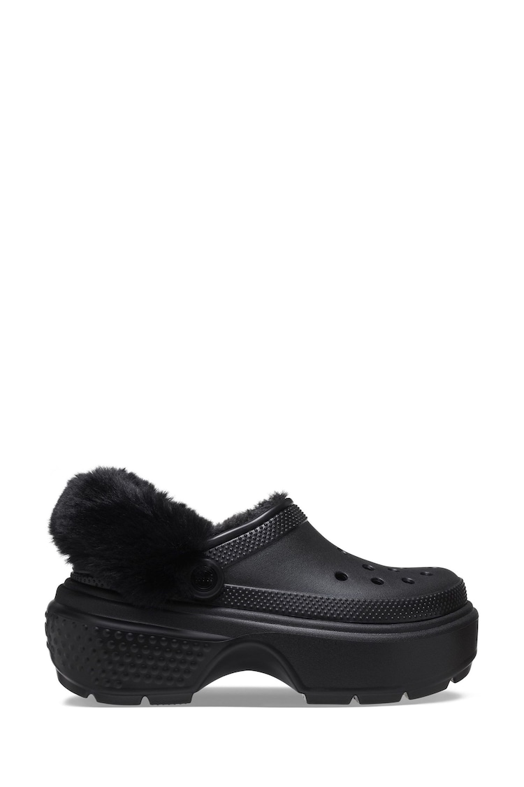 Crocs Black Stomp Lined Clogs - Image 1 of 4