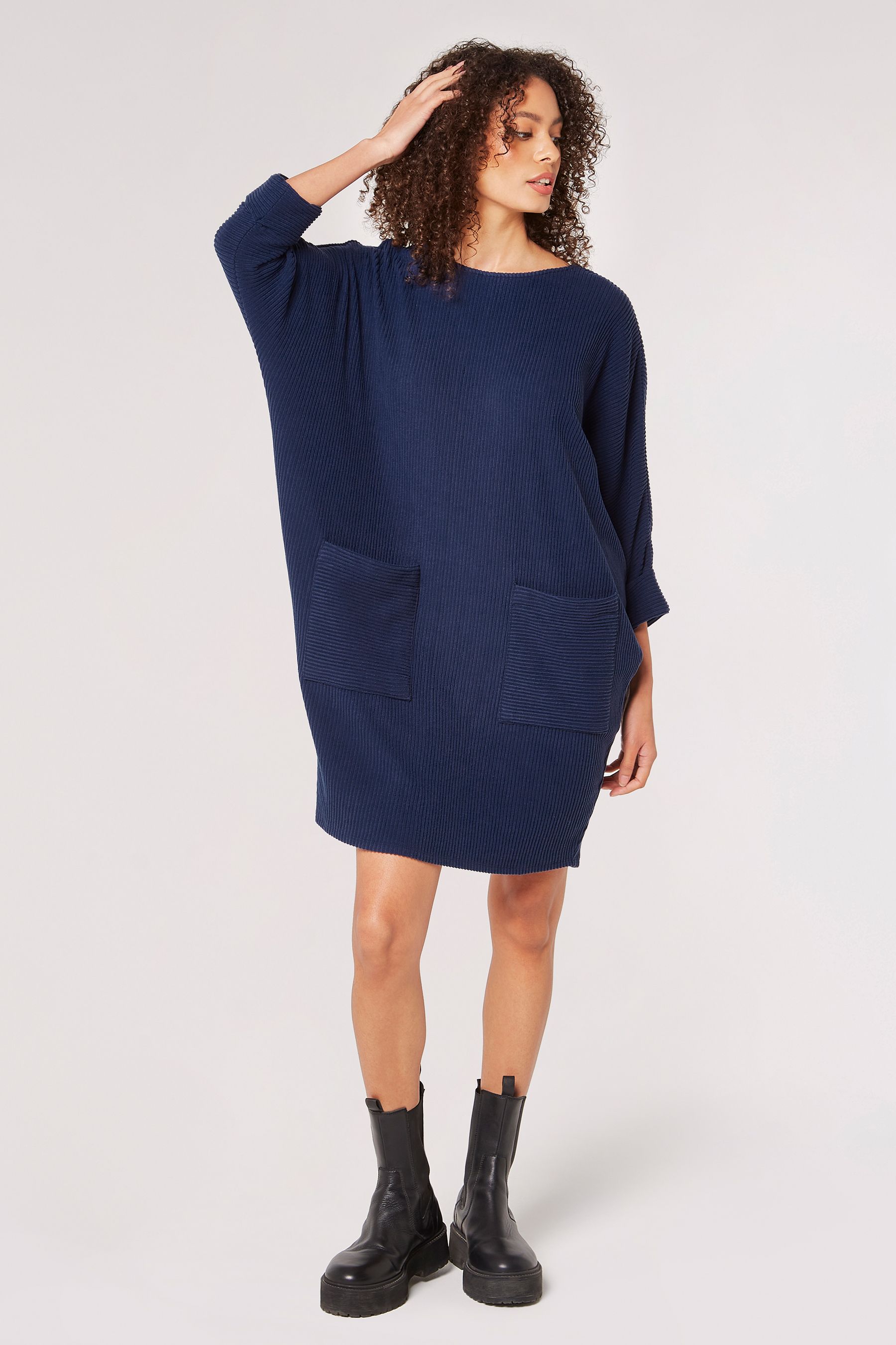 Mint velvet navy cocoon dress clearance