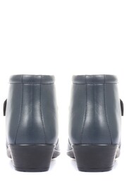 Pavers Blue Wide Fit Leather Ladies Ankle Boots - Image 3 of 5