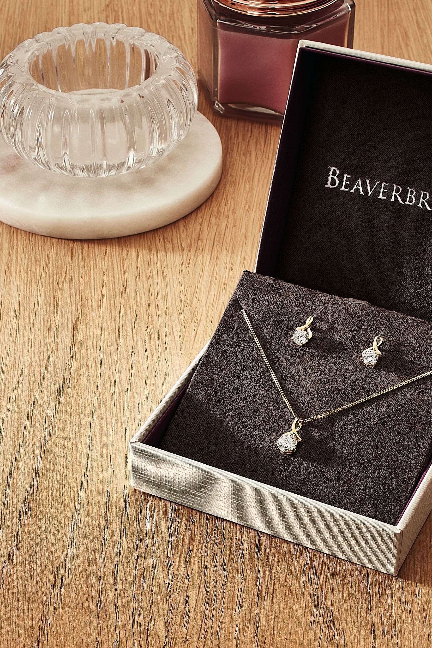 Beaverbrooks necklace and earring set best sale
