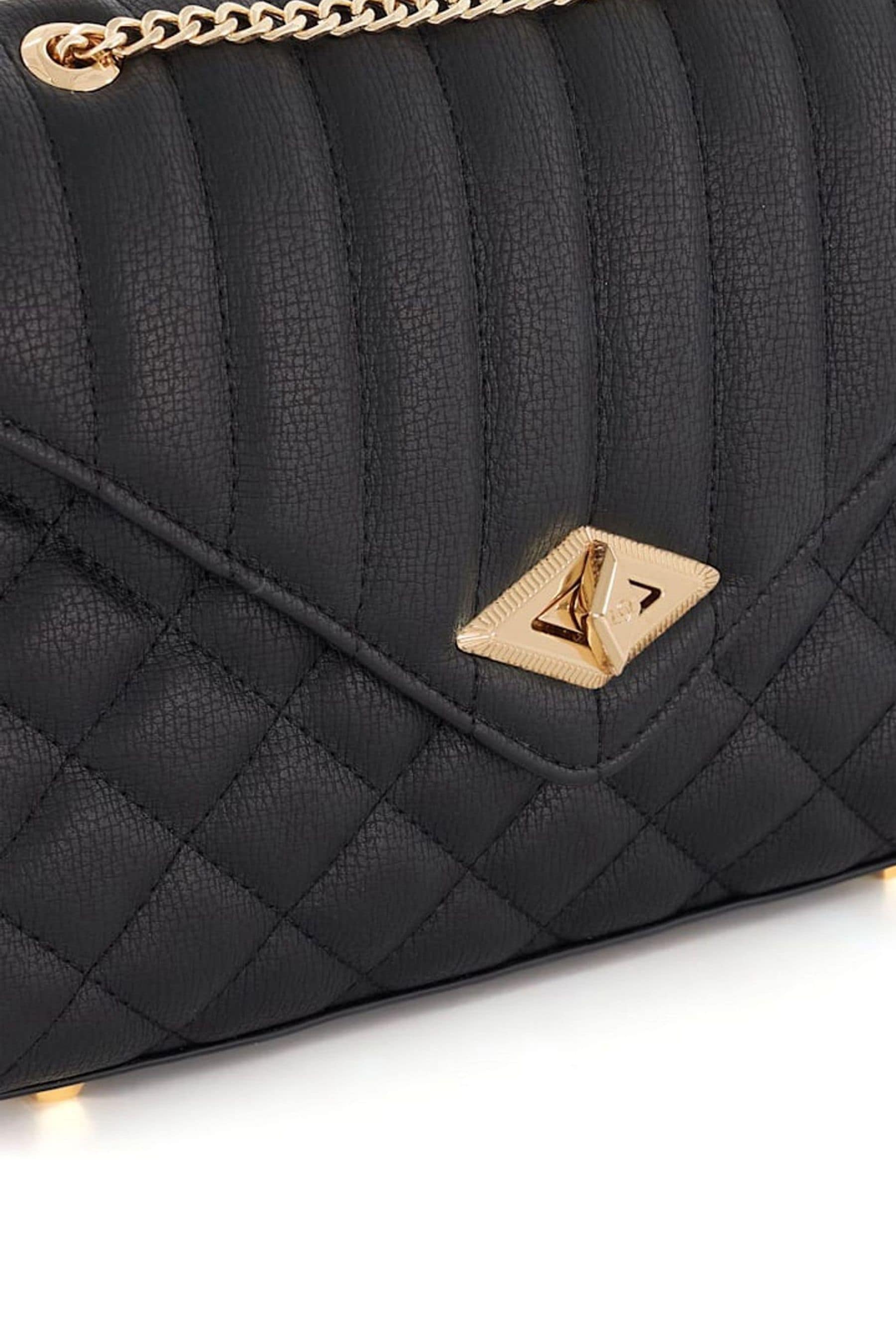Dune black quilted bag deals