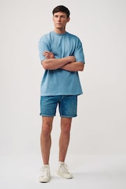 Mid Blue Summer Weight Denim Shorts - Image 2 of 8