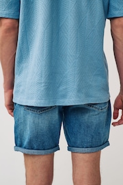 Mid Blue Summer Weight Denim Shorts - Image 3 of 8