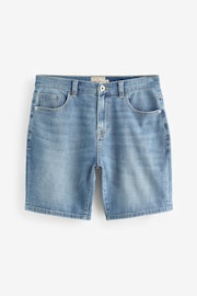 Mid Blue Summer Weight Denim Shorts - Image 5 of 8