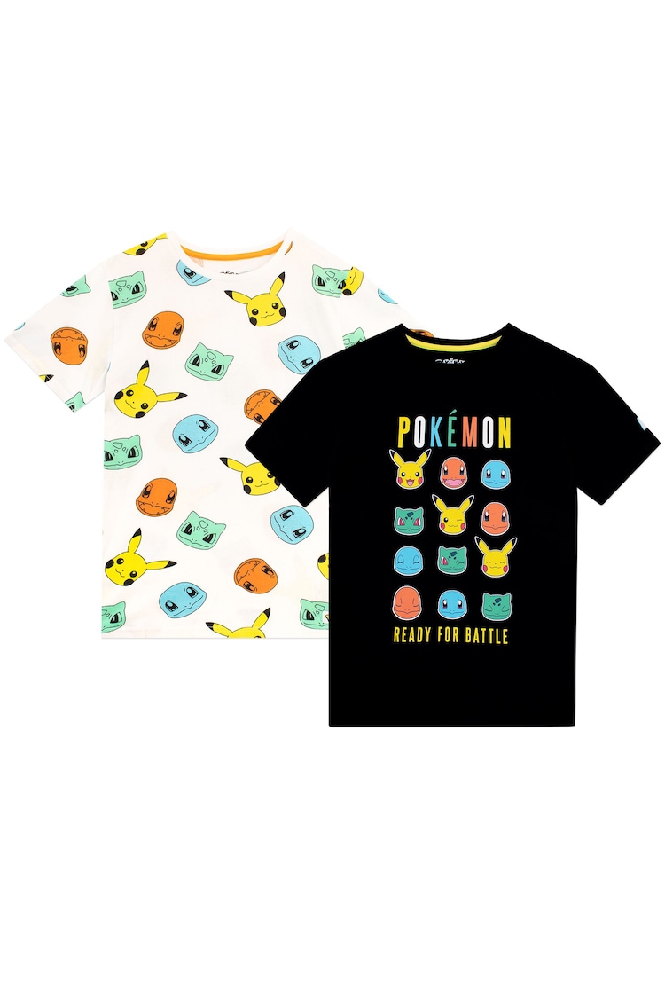 Character Green Pokémon 2 Multipack Short Sleeve 100% Cotton T-Shirt - Image 1 of 5