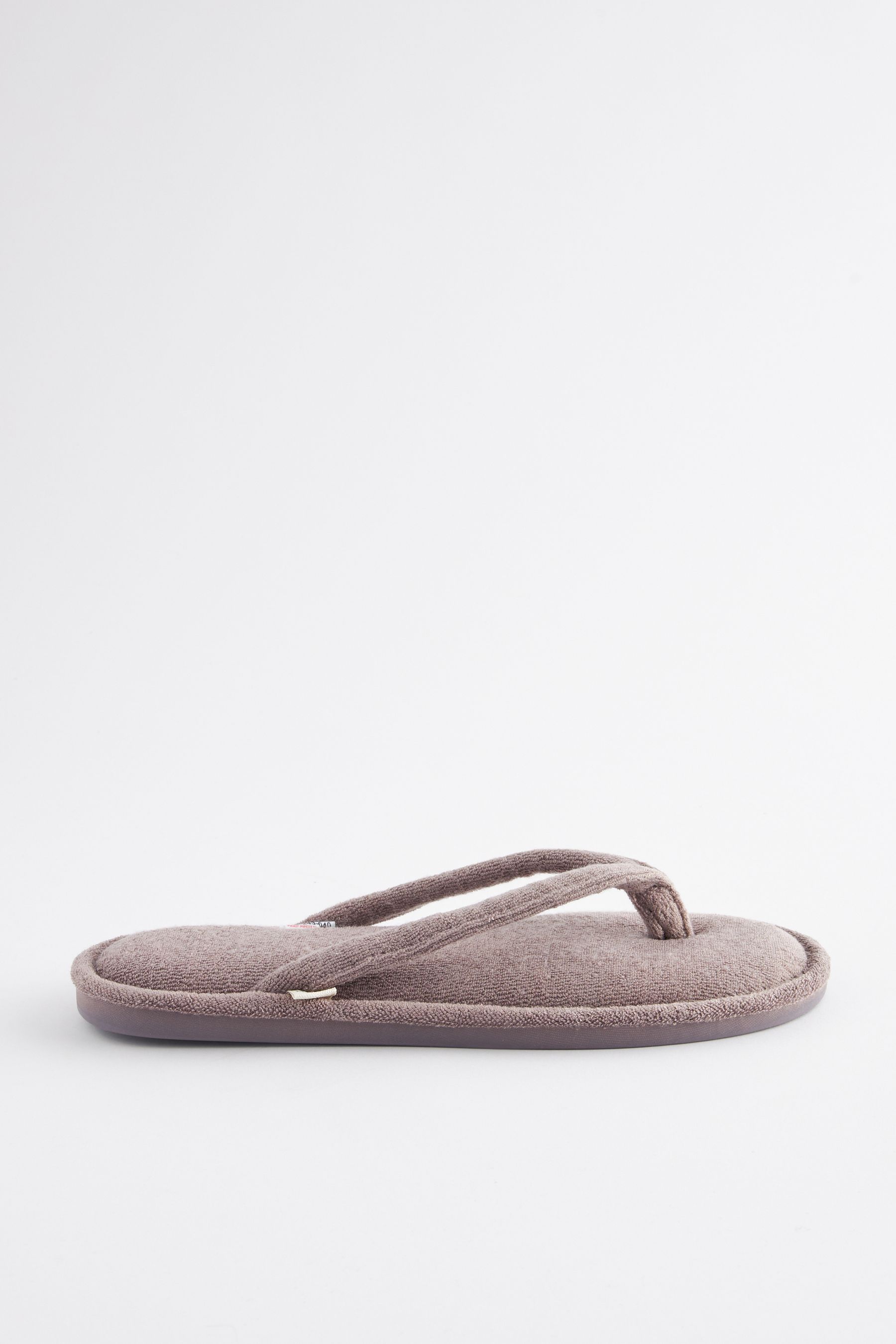 Towelling slipper thongs top