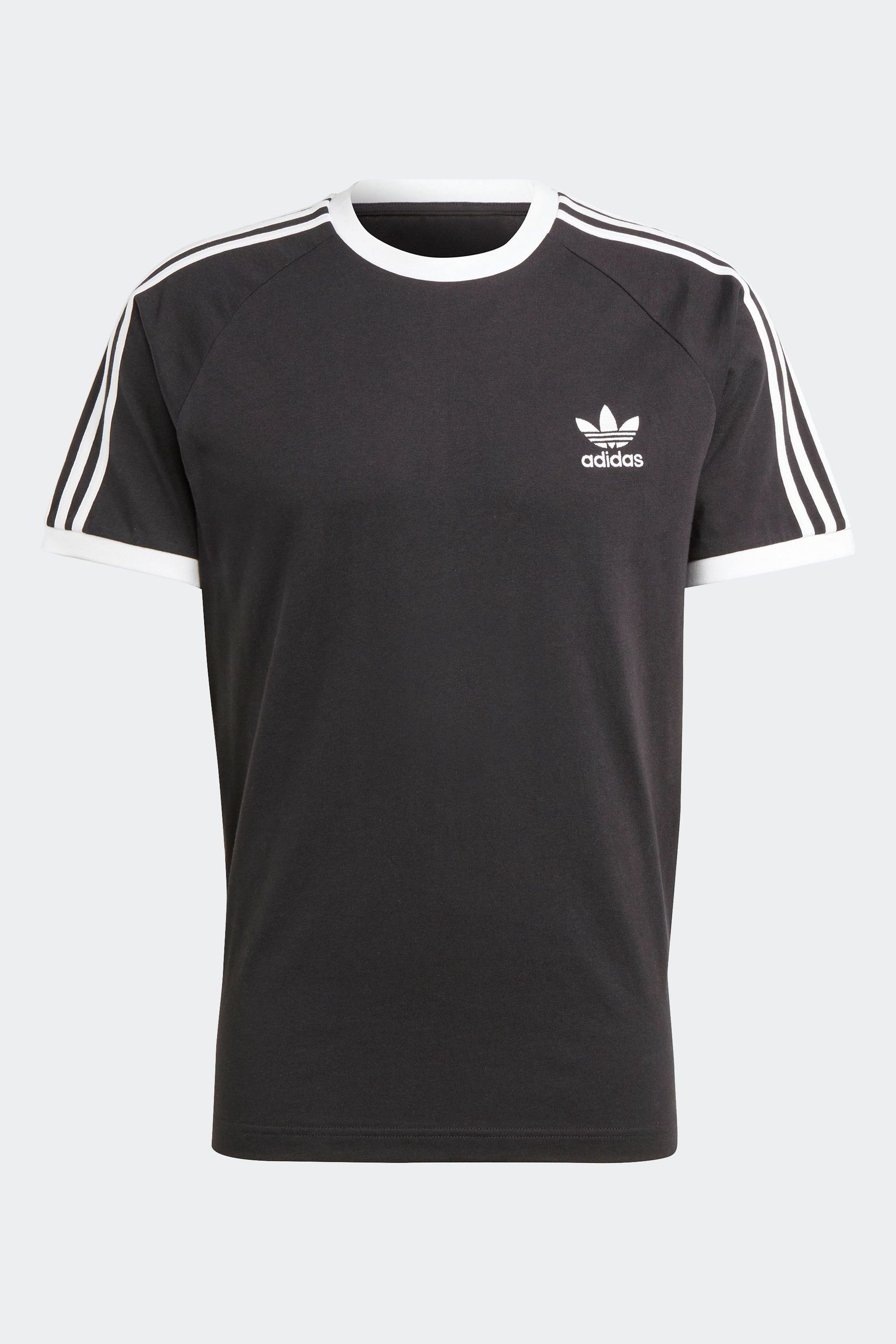 Buy adidas Black Adicolor Classics 3 Stripes 100 Cotton T Shirt from the Next UK online shop