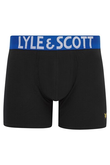 Lyle & Scott Daniel Black Underwear Trunks 3 Pack
