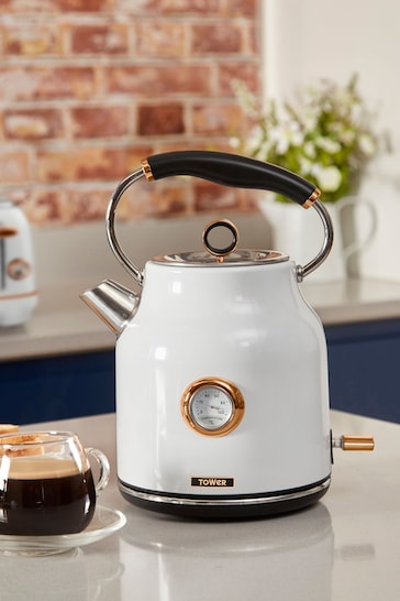 Tower White White Dome Kettle