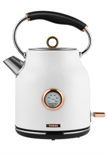 Tower White White Dome Kettle