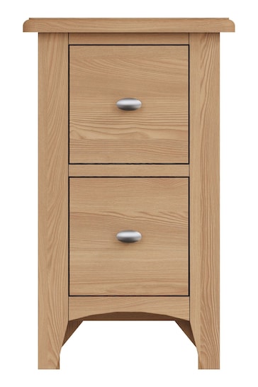 K Interiors Natural Oak Astley Small Bedside Cabinet