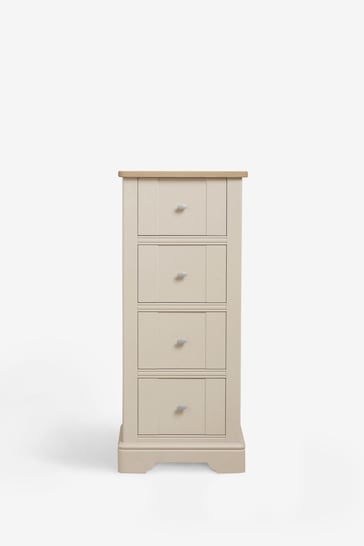 Stone Hampton Painted Oak Collection Luxe 4 Drawer Tall Chest of Drawers