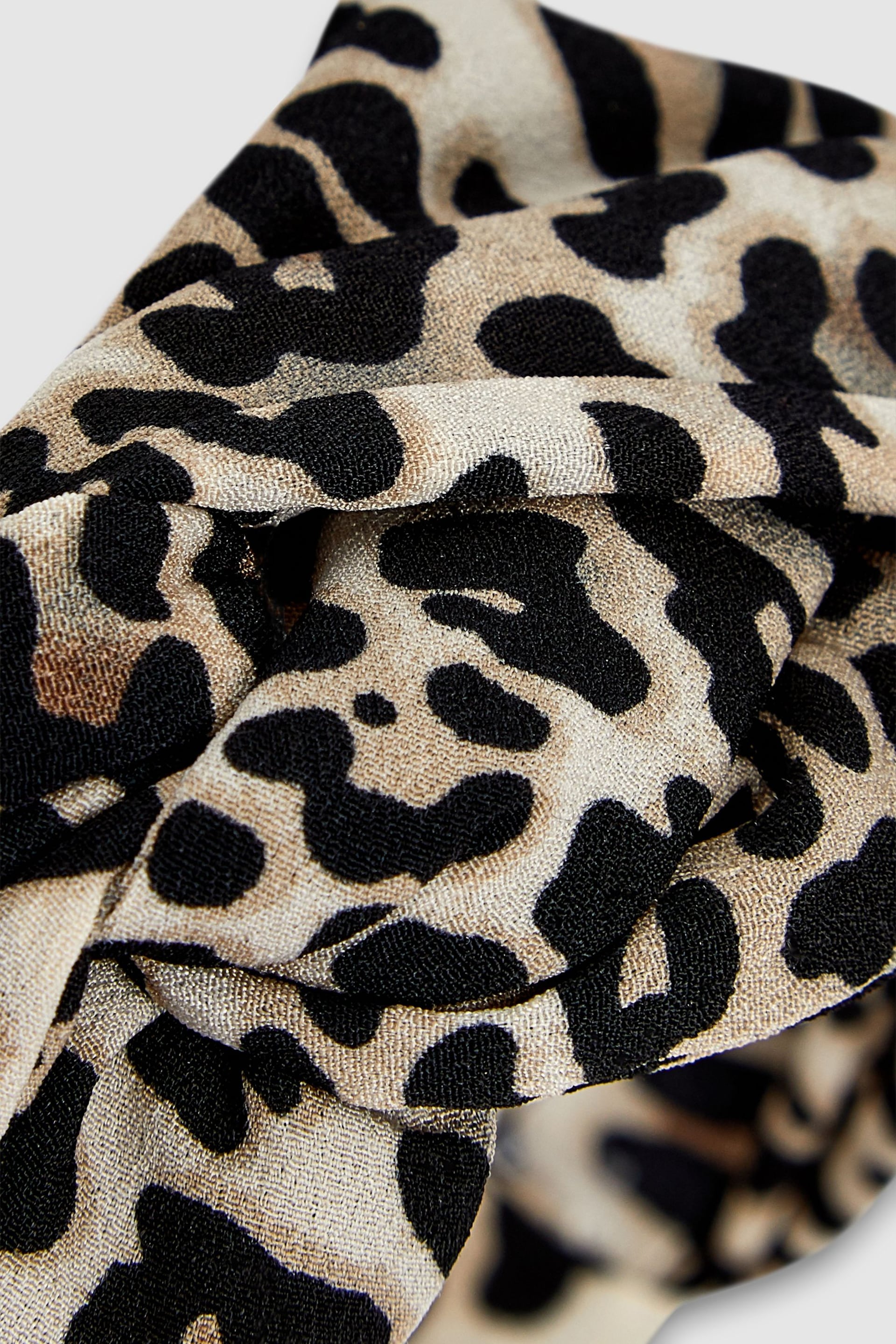 Animal Print Structured Knot Headband - Image 2 of 2