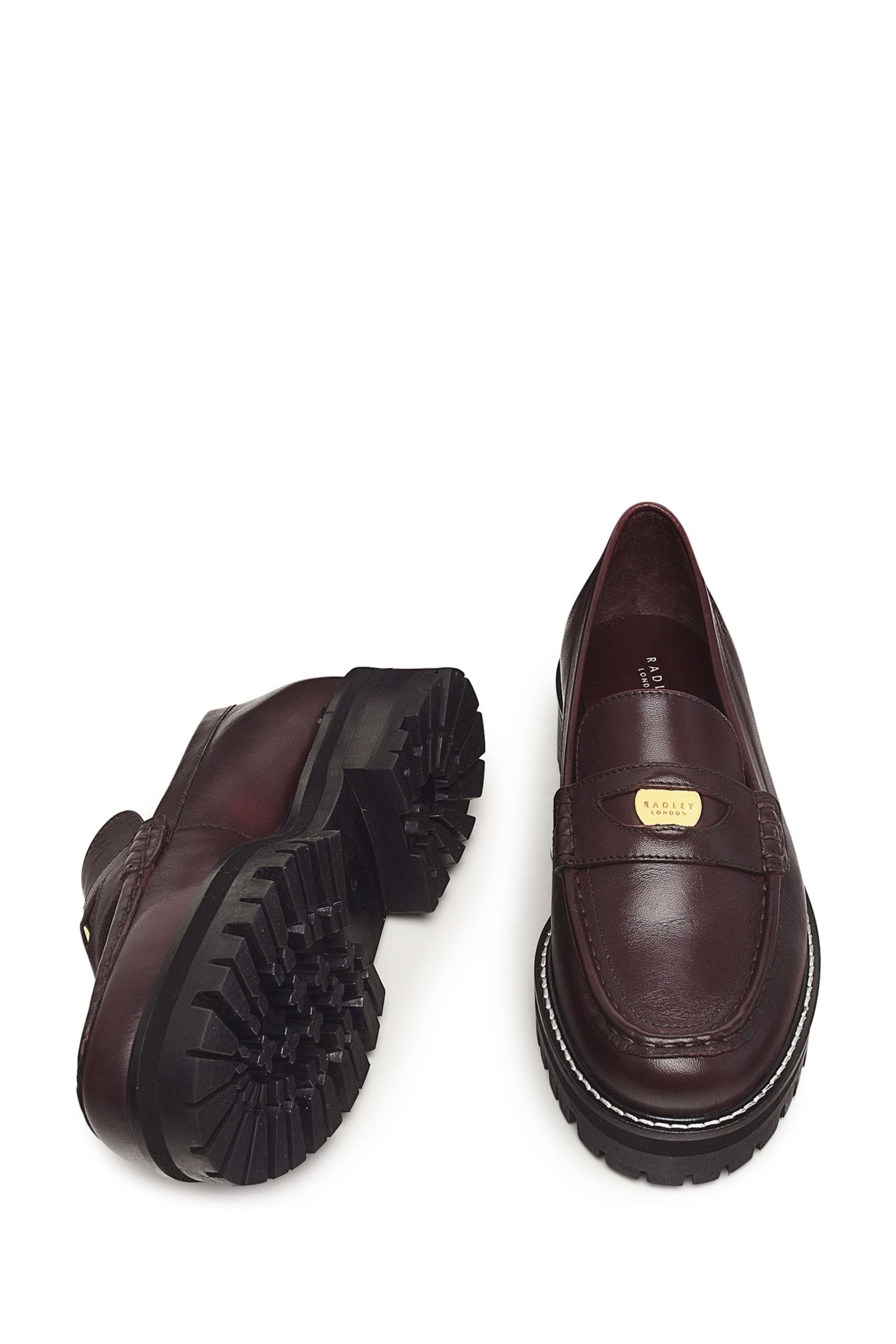 Radley London Red Thistle Grove Chunky Penny Loafers - Image 3 of 3