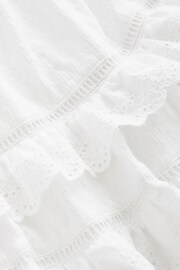 White Textured Broderie Maxi Skirt (3-16yrs) - Image 6 of 6
