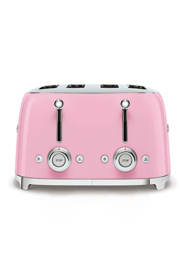 Smeg Pink 4 Slot Toaster
