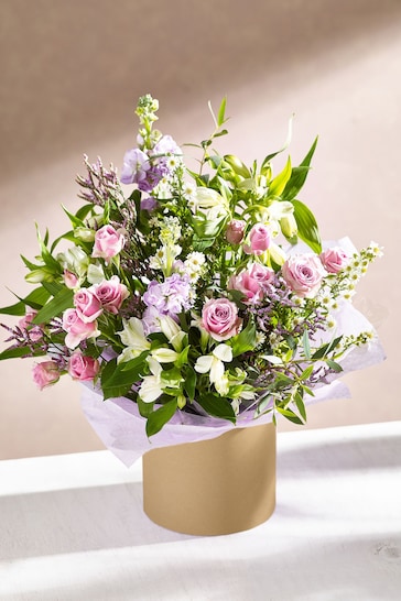 Lilac Purple Fresh Flower Bouquet Of The Month