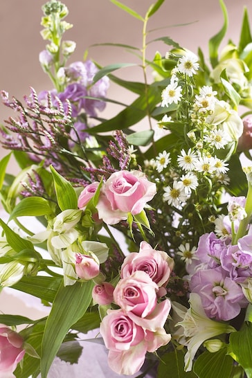 Lilac Purple Fresh Flower Bouquet Of The Month