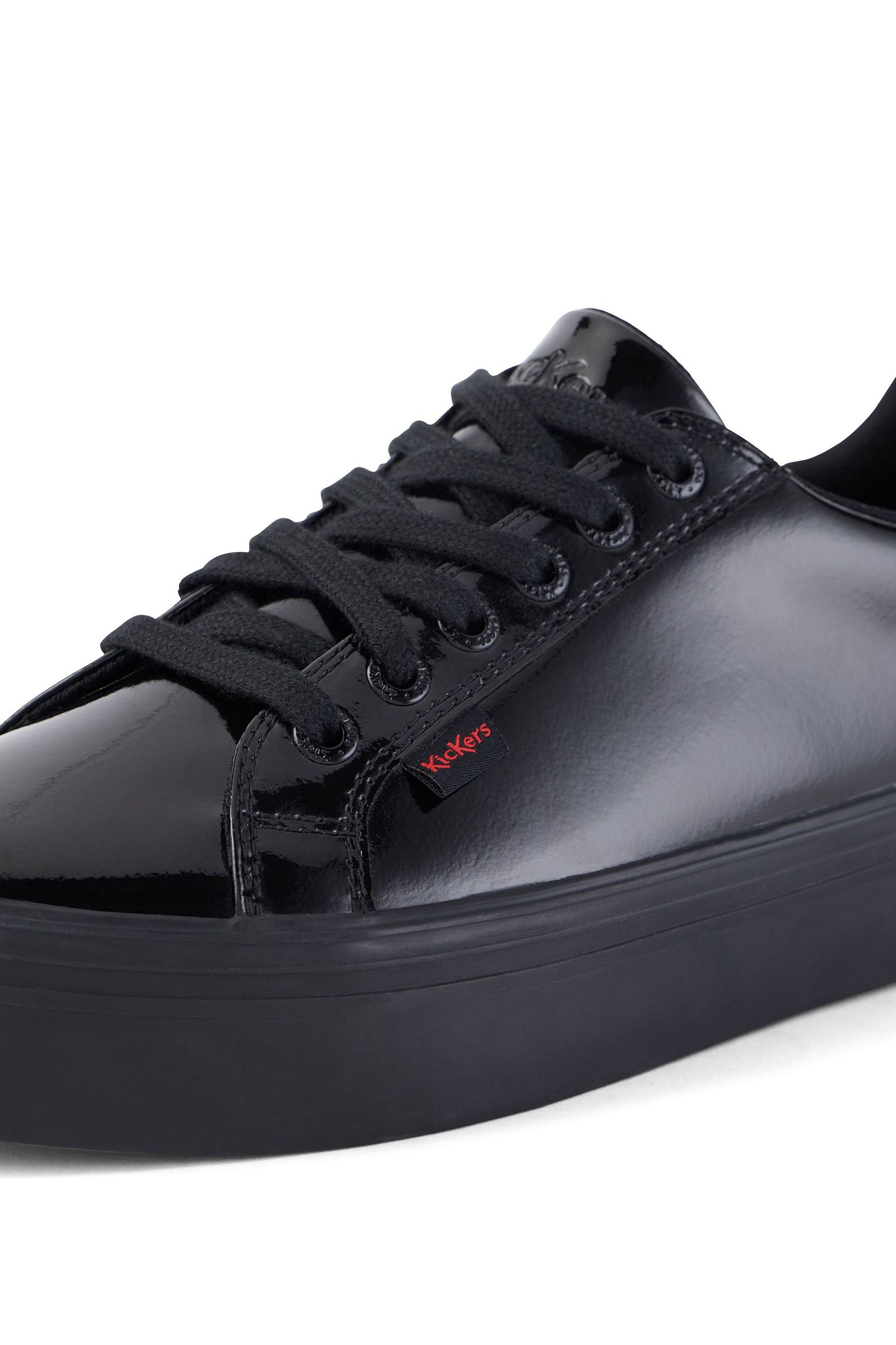 Buy Kickers Black Youth Tovni Stack Patent Leather Shoes from the Next UK online shop