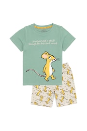 Vanilla Underground Green Gruffalo Kids Licensing Pyjamas 2 Packs - Image 2 of 5