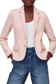 Whistles Pink Slim Jersey Jacket - Image 1 of 4
