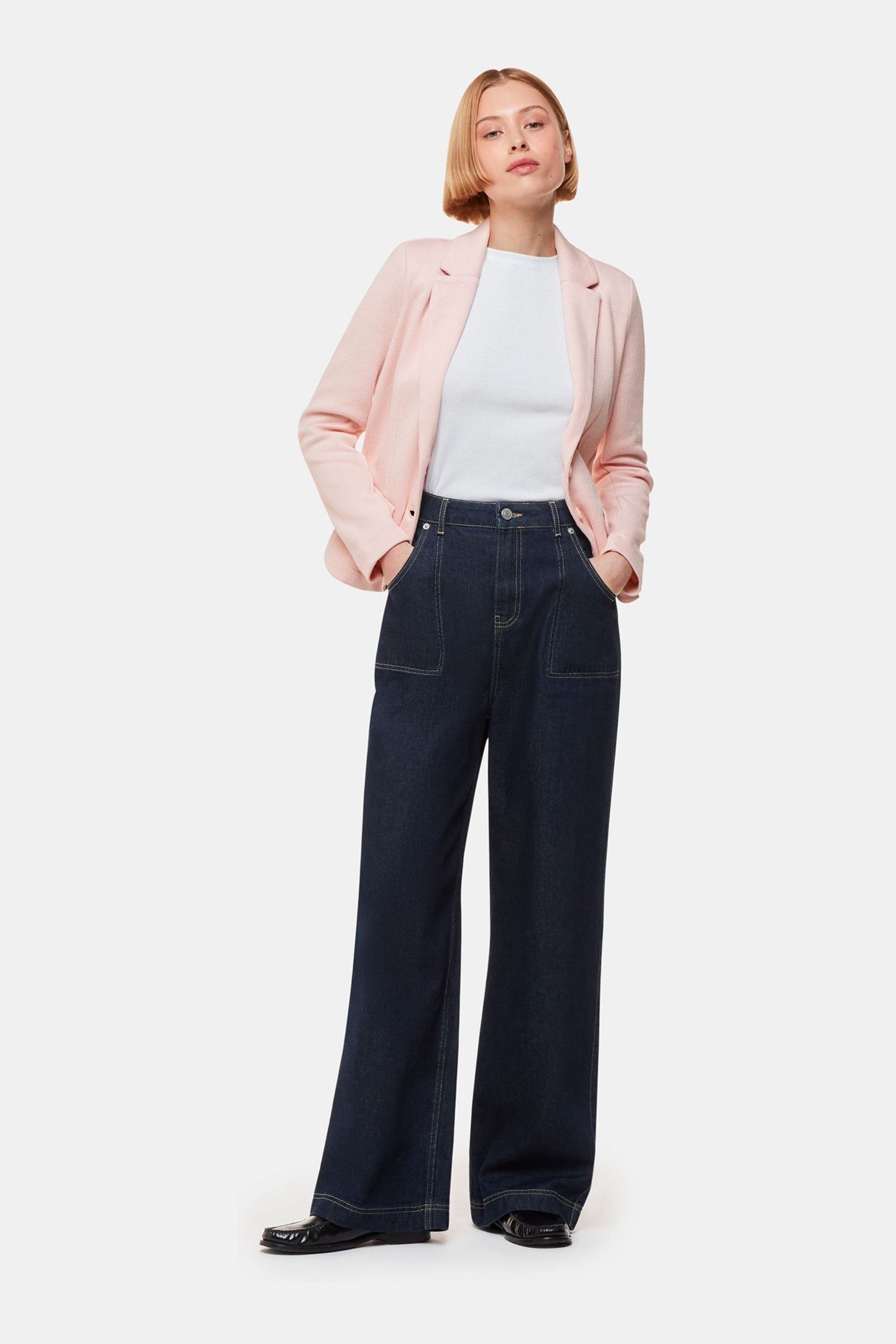 Whistles pink jersey jacket cheap