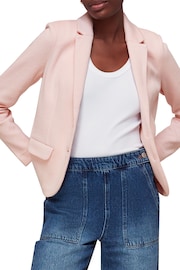Whistles Pink Slim Jersey Jacket - Image 3 of 4