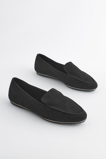 Black Forever Comfort Cleated Metallic Rand Shoes