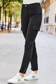 Sosandar Black Ponte Tapered Trousers - Image 3 of 5
