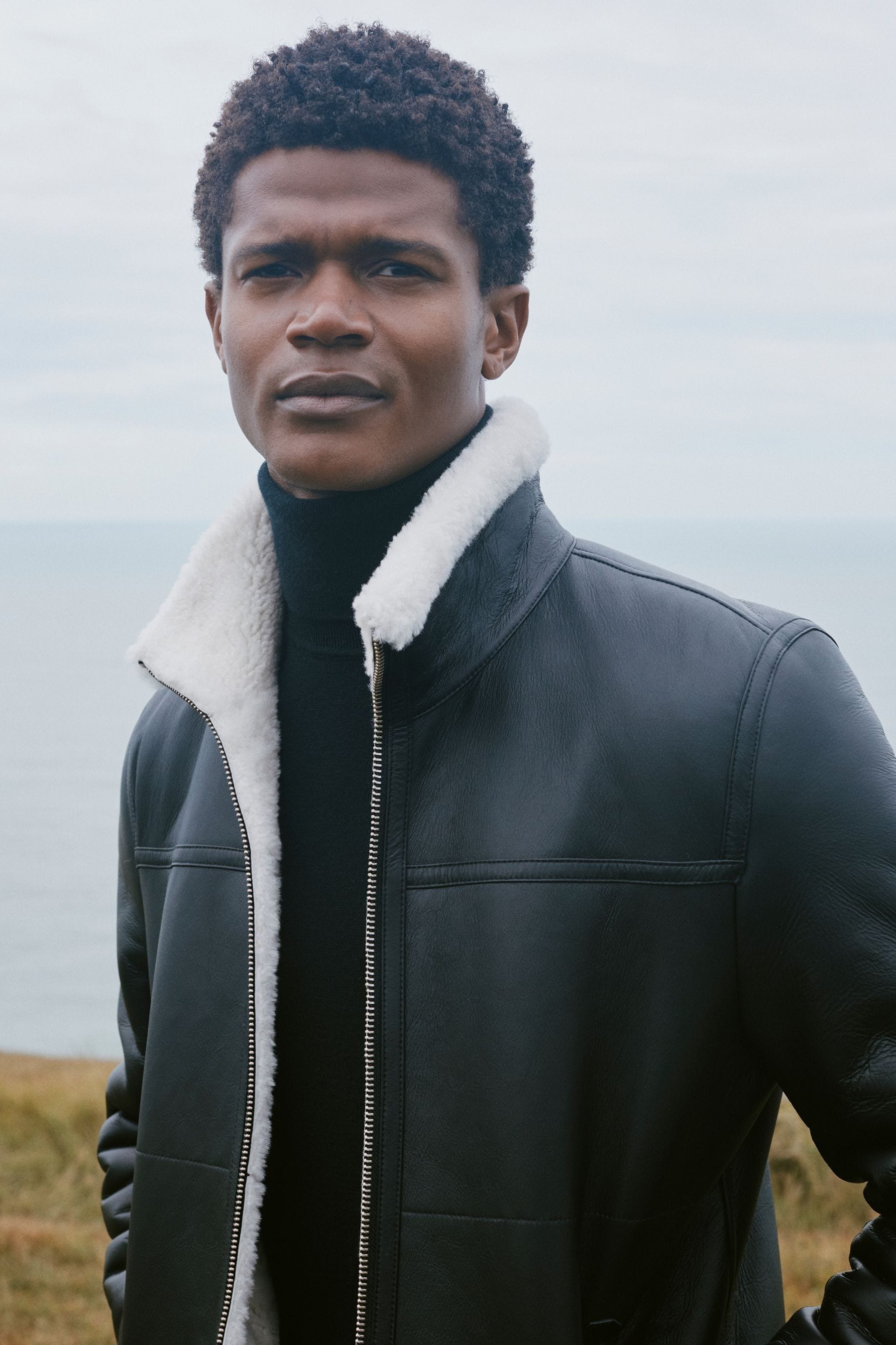 Reiss black jacket clearance