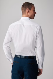 White Easy Care Single Cuff Shirts 5 Pack - Image 5 of 6