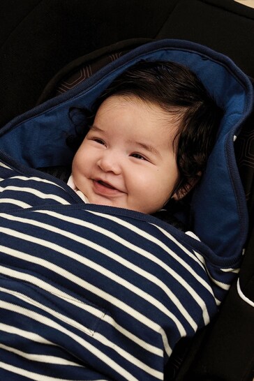 Buy JoJo Maman Bébé Blue Baby Car Seat Blanket 0-12 mths from the Next UK  online shop