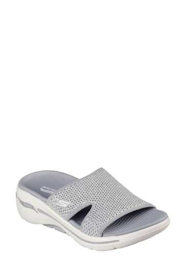 Skechers Grey Go Walk Arch Fit Sandals