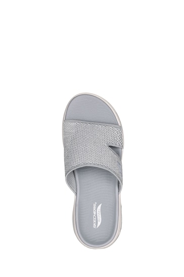 Skechers Grey Go Walk Arch Fit Sandals
