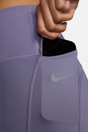 Nike Purple Epic Fast Mid-Rise Pocket Running Leggings - Image 6 of 9