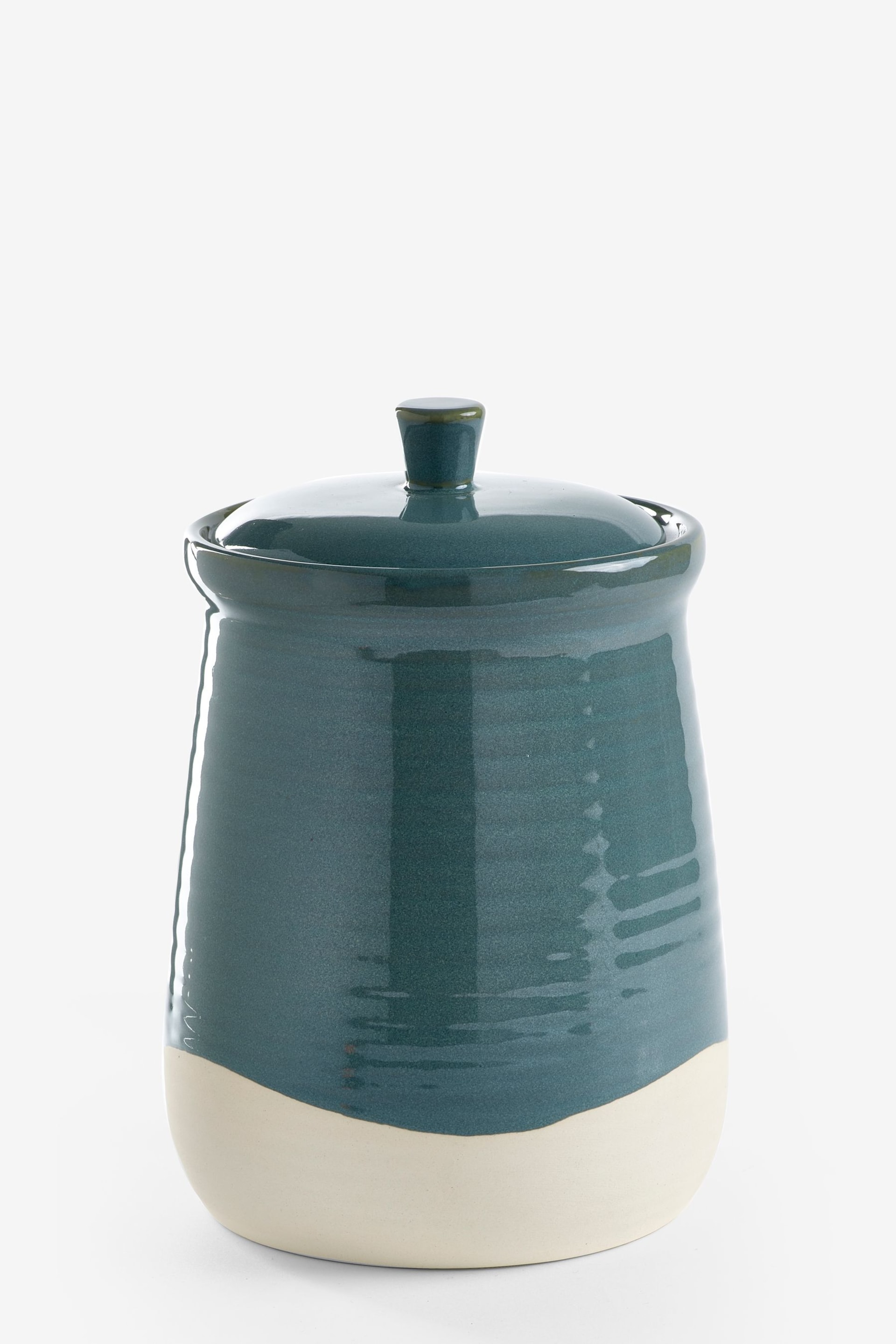 Teal Blue Wolton Biscuit Jar - Image 3 of 3