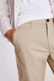 MOSS Natural Tailored Chino Trousers - Image 3 of 4