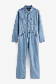 Mid Blue Denim Jumpsuit - Image 5 of 6