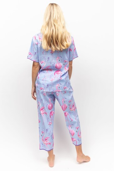 Cyberjammies Blue Cyberjammies Flamingo Print Pyjama Set