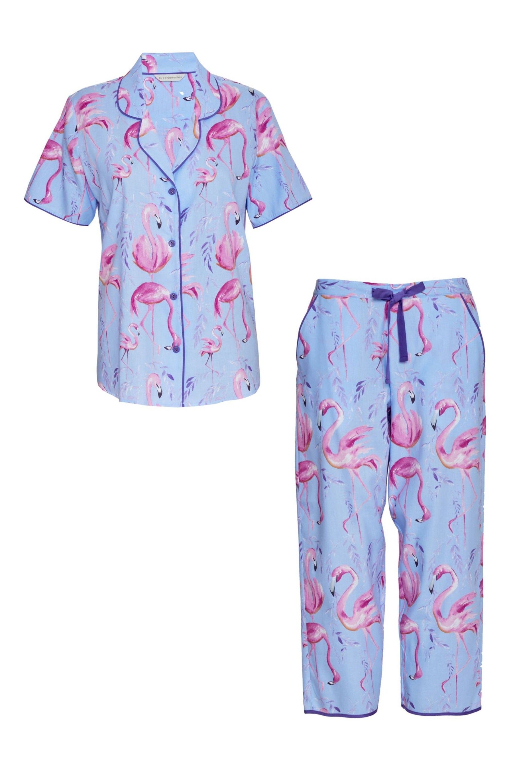 Buy Cyberjammies Blue Cyberjammies Flamingo Print Pyjama Set from Next USA