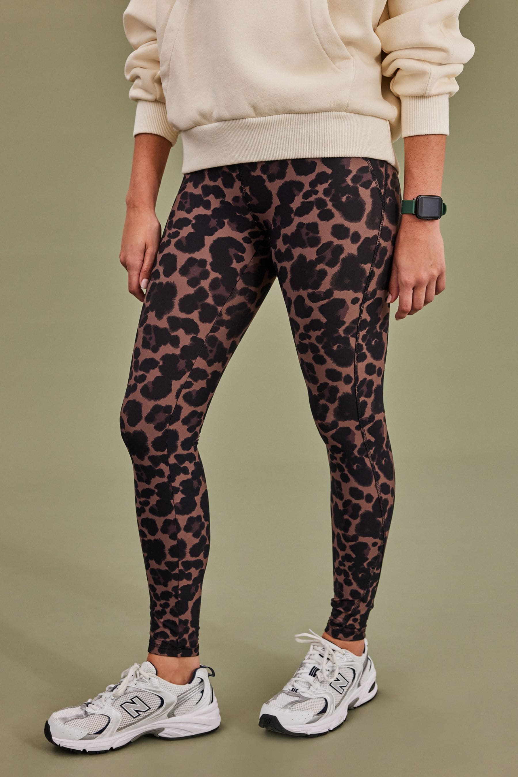 Leopard print running leggings new arrivals