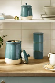 Set of 3 Teal Blue Wolton Stacking Storage - Image 4 of 4